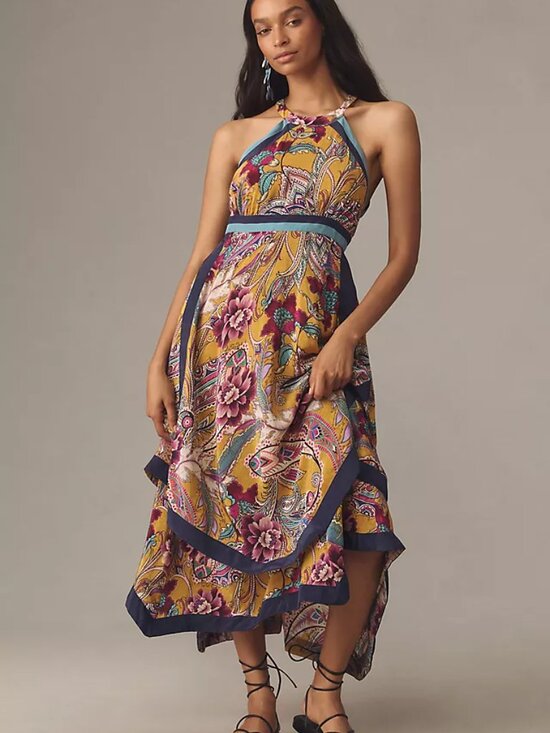 By Anthropologie Dresses & Skirts - NWT By Anthropologie Halter Tiered Maxi Dress Size 4